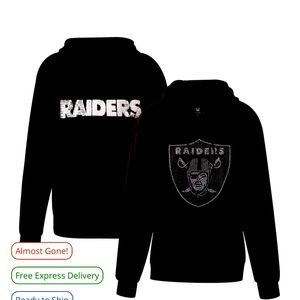Women's Las Vegas Raiders Black Hoodie Size L NWT